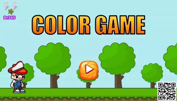 Imagem central do Color Game com painel de cores